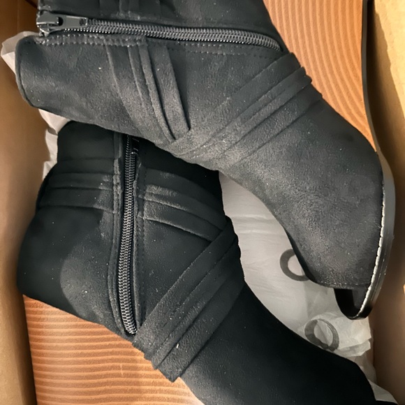 Criss-cross Wedge Booties - Picture 3 of 3